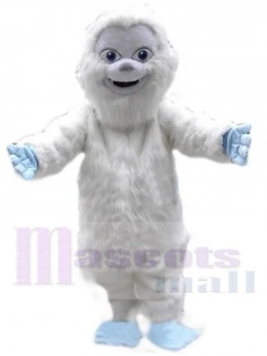Cute Yeti Snowman Mascot Costume Cartoon