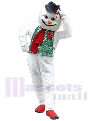 Funny Snowman Yeti Mascot Costume Cartoon