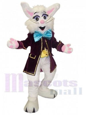 Elegant Wendell Rabbit Mascot Costume Animal