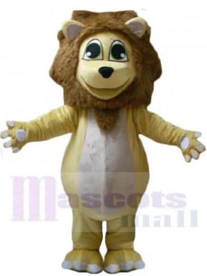 Pathetic Yellow Lion Mascot Costume Animal