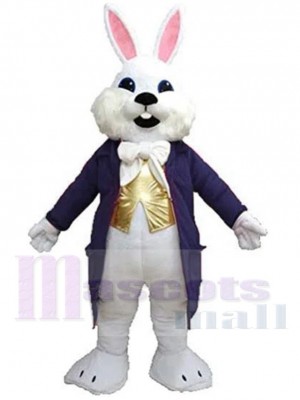 Dark Purple Wendell Easter Bunny Mascot Costume Animal