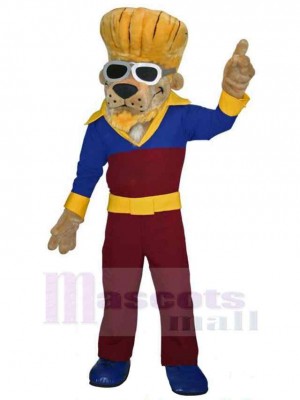 Fashion Dog Mascot Costume Animal with Glasses