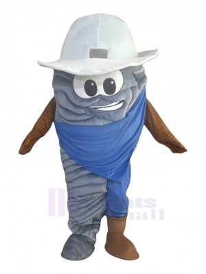 Cool Gray Tornado Mascot Costume