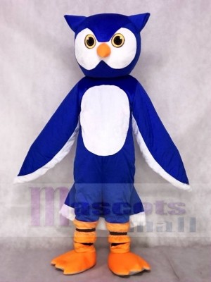 Blue Owl Mascot Costumes Animal