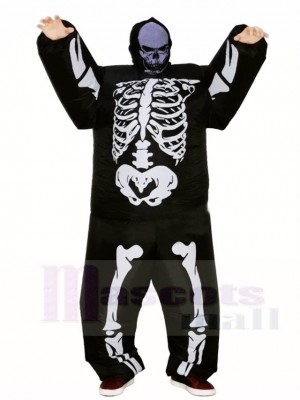 Skeleton Skull Inflatable Halloween Christmas Costumes for Adults