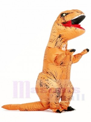 Brown T-REX Dinosaur Inflatable Halloween Christmas Costumes for Kid