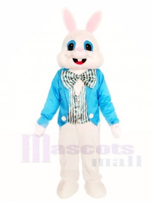 Rabbit Easter Bunny with Blue Shirt Mascot Costumes Animal