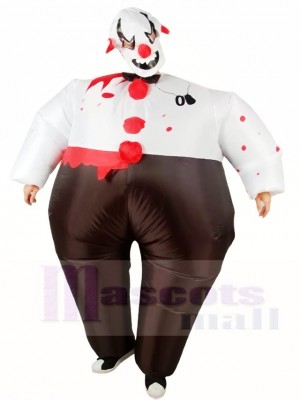 Evil Clown Inflatable Halloween Christmas Holiday Costumes for Adults