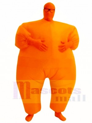 Orange Full Body Suit Inflatable Halloween Christmas Costumes for Adults