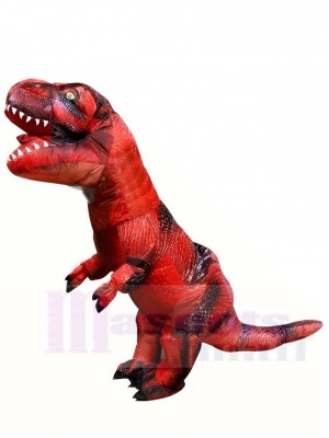 Red Tyrannosaurus T-REX Dinosaur Inflatable Halloween Christmas Costumes for Adults