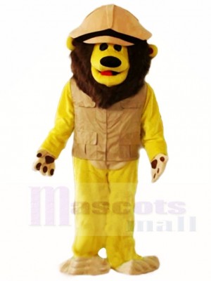 Brown Lion Mascot Costumes Animal 