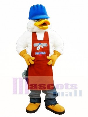 Cute Alpha Duck Mascot Costume White Canada Duck Mascot Costume Animal