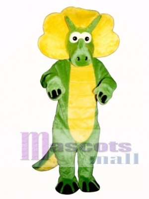 Green Triceratops Mascot Costume Animal  