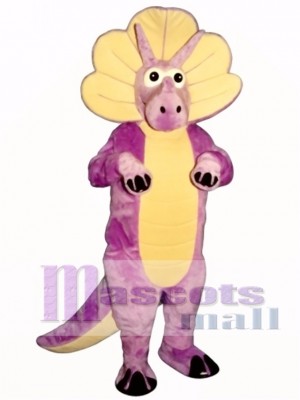 Purple Triceratops Mascot Costume Animal  