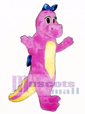 Dina Dinosaur with Bows Mascot Costume Animal  