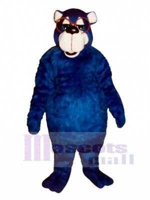 Fat Country Bear with Glasses Mascot Costume Animal 
