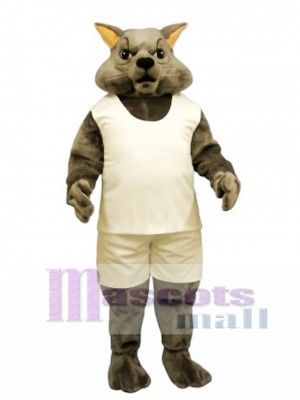 Cute Tough Tom Cat with Tank & Shorts Mascot Costume Animal 