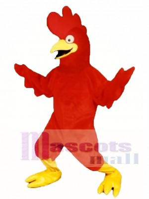 Cute Bug Eyed Chicken Mascot Costume Poultry 