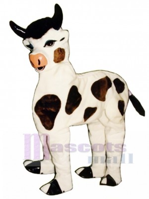 Two Man Cow Mascot Costume Animal 