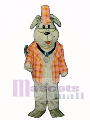 Cute Inspector Dog with Outfit Mascot Costume Animal