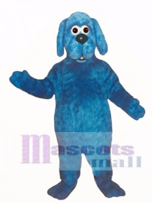 Cute Old Blue Dog Mascot Costume Animal