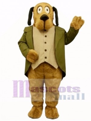 Cute Doggie Dog with Suit Mascot Costume Animal