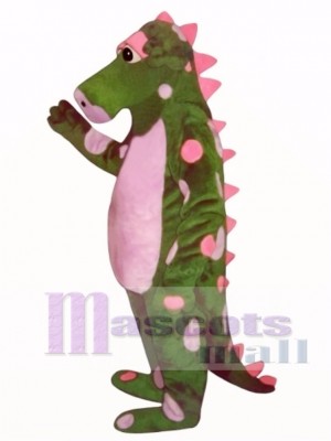 Polka Dot Dragon Mascot Costume