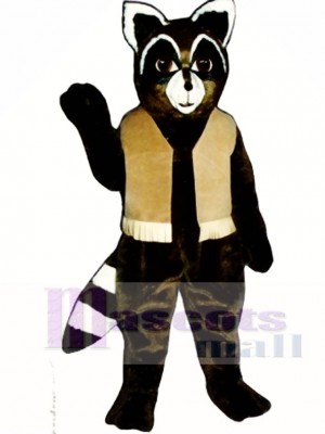 Ryan Raccoon with Vest Mascot Costume Animal