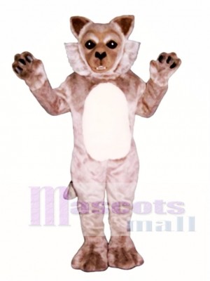 Cute Timber Wolf Mascot Costume Animal 