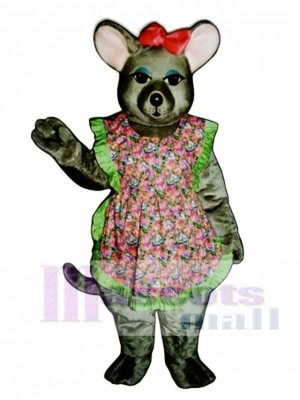 Charlotte Mouse with Apron & Bow Mascot Costume Animal