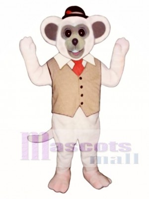 Marty Mouse With Vest And Hat Mascot Costume Animal
