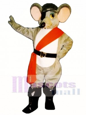 River Rat with Eye Patch, Sash & Boots Mascot Costume Animal