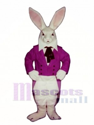 Cute Easter Bunny Rabbit with Jacket Mascot Costume Animal