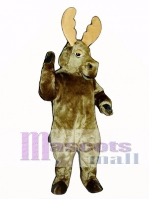 Cute Realistic Moose Mascot Costume