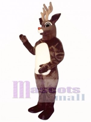 Sled Deer with Lite-Up Nose Mascot Costume Animal