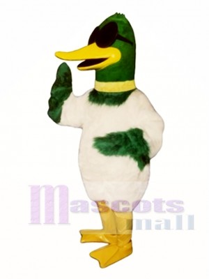 Cute Cold Duck Mascot Costume Poultry 