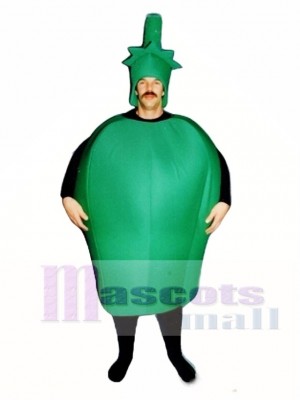 Green Pepper Mascot Costume Vegetable 