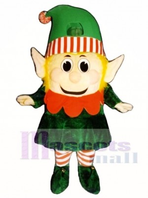 Madcap Girl Elf Mascot Costume Christmas Xmas