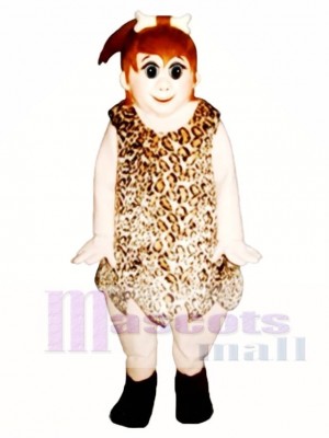 Cave Girl Mascot Costume People