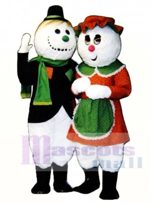 Granny Snow Christmas Mascot Costume Christmas Xmas