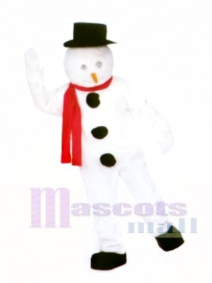 Snowman Mascot Costume Christmas Xmas