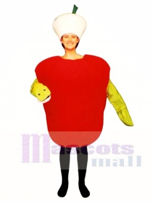 Wormy Apple Mascot Costume