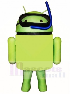 Android with Snorkel Mascot Costumes 