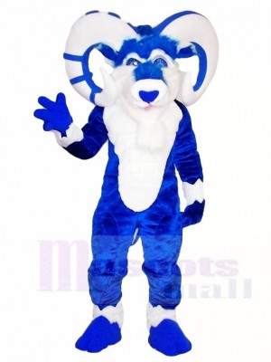 Cute Blue Ram Mascot Costumes Farm Animal