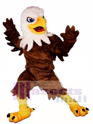 White Head Brown Eagle Mascot Costumes Falcon Animal 