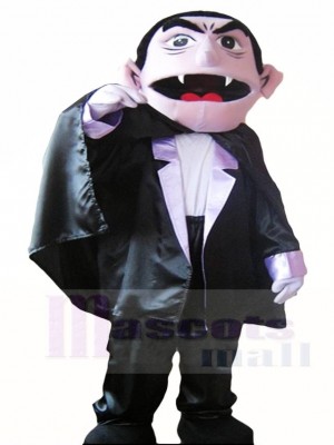 Halloween the Count Von Dracula Vampire Mascot Costumes