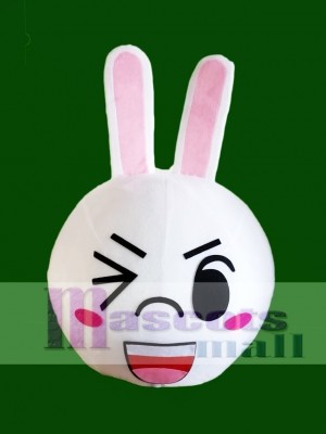 Wink Eye Cony Rabbit Bunny Mascot HEAD ONLY Line Town Friends 