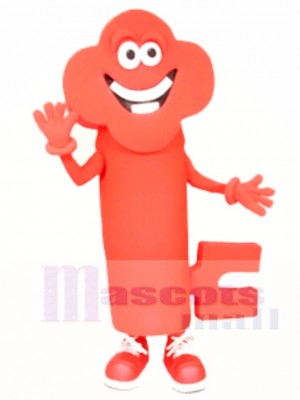 Red Happy Key Mascot Costumes Tool