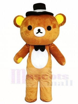 Rilakkuma Bear with Hat Mascot Costumes Japanese Cartoon