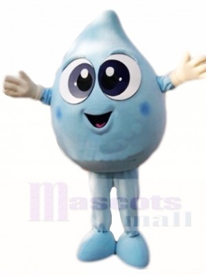 Blue Water Droplet Mascot Costumes